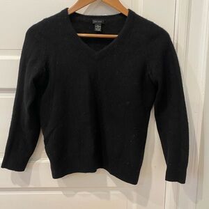 Cashmere Black V-Neck Sweater